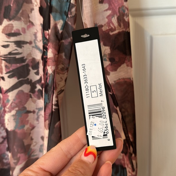 Tribal Cowl Neck Long Sleeve Shirt - Picture 5 of 7